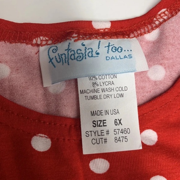 funtasia too Girls Rare Christmas Dress Sz 6X NWT - Picture 5 of 6